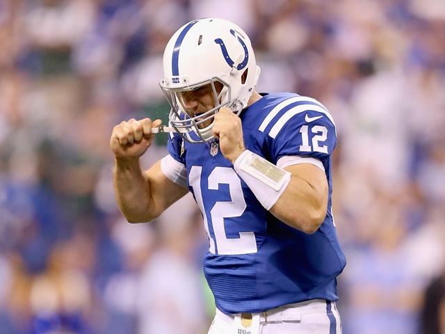 Lucky breaking point? Colts QB Andrew Luck has done his best to make up for his side's deficiencies  
